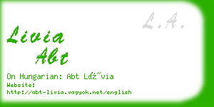 livia abt business card